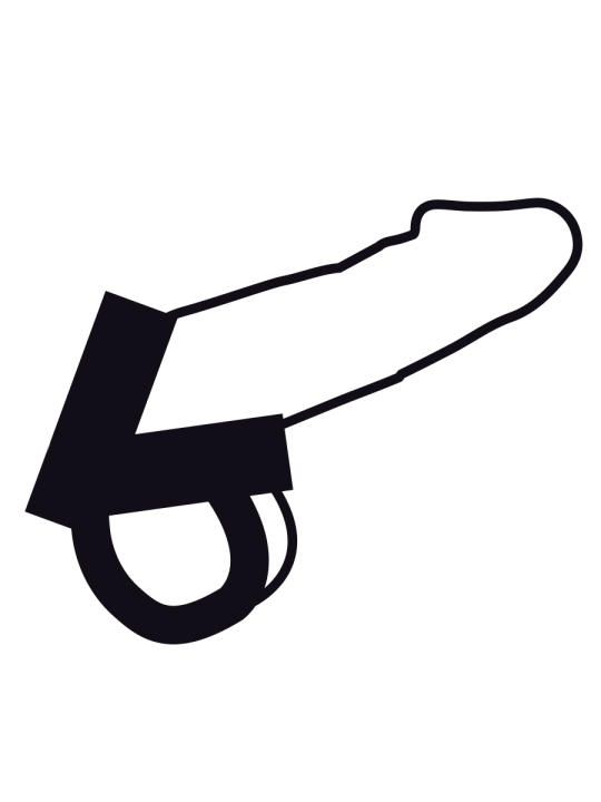 DARKNESS - ANNEAU CUTANÉ POUR PÉNIS ET TESTICULES