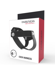 DARKNESS - ANILLO DE PIEL PARA PENE Y TESTÍCULOS