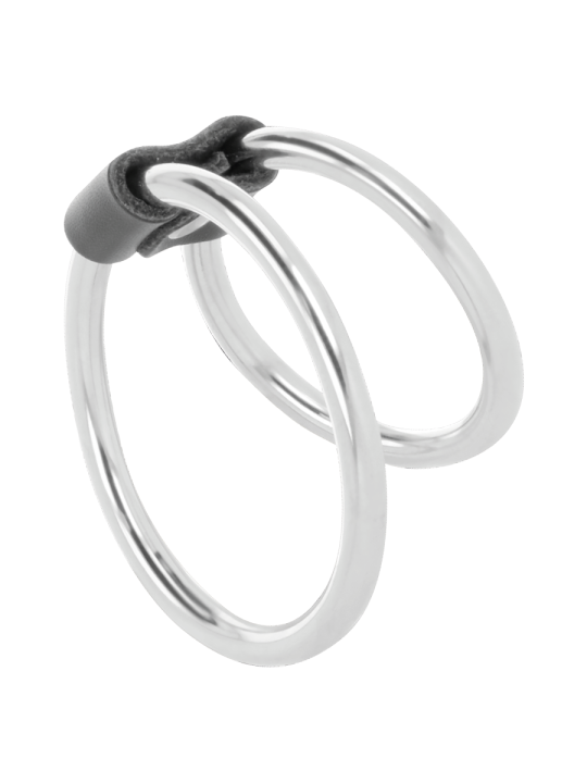 DARKNESS - DOUBLE METAL PENIS RING