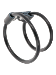 DARKNESS - DOUBLE FLEXIBLE PENIS RING