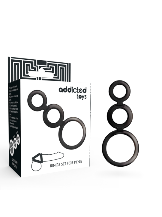 ADDICTED TOYS - ENSEMBLE DANNEAU POUR PÉNIS - FUMÉ