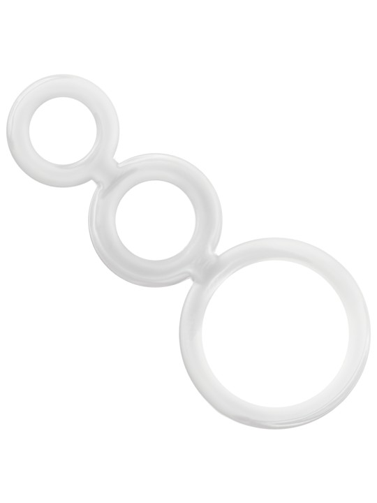 ADDICTED TOYS - DOORZICHTIGE PENIS- EN TESTIKELRINGENSET