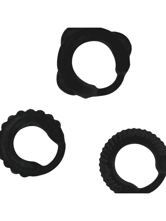 ADDICTED TOYS - ENSEMBLE C-RING NOIR