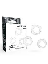 ADDICTED TOYS - C-RING SET CLEAR