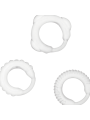 ADDICTED TOYS - SET 3 ANILLOS PENE CLEAR