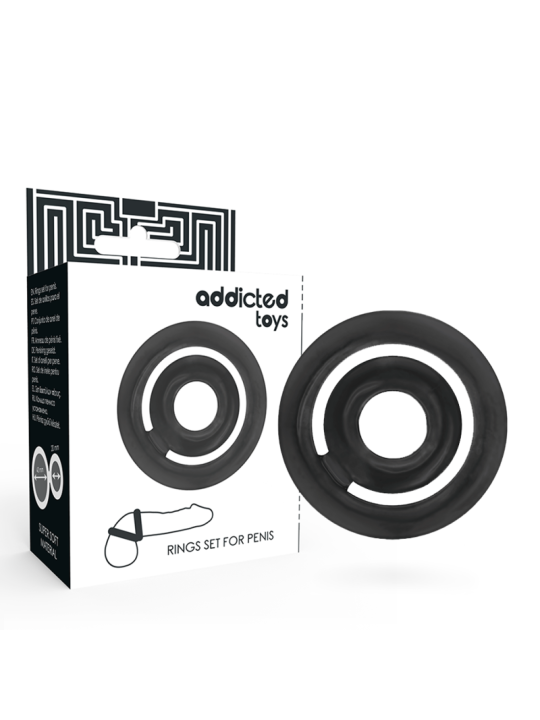 ADDICTED TOYS - POTENZ- C-RING PENIS BLACK
