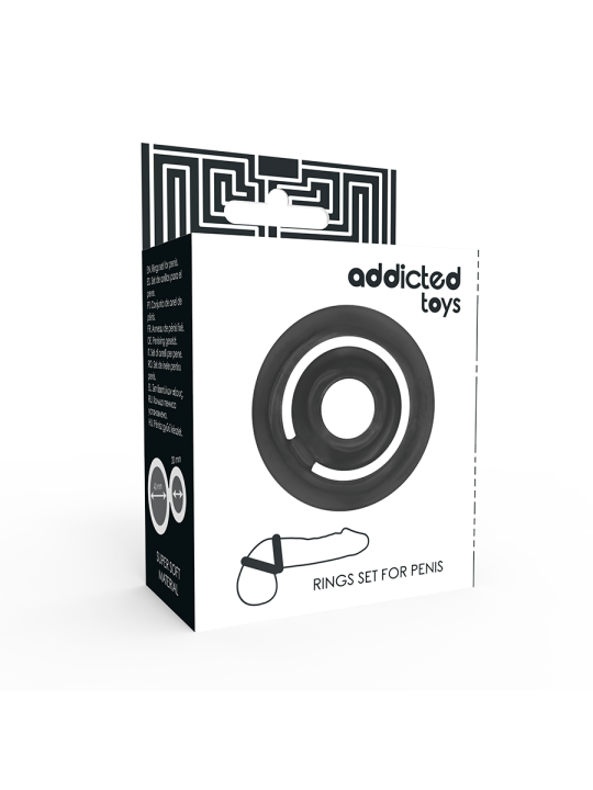ADDICTED TOYS - POTENZ-C-RING PENIS SCHWARZ