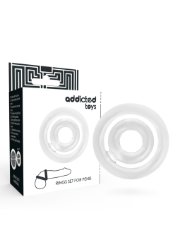 ADDICTED TOYS - POTENZ DOORZICHTIGE PENISRINGSET
