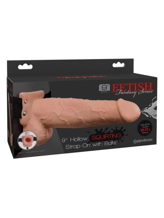 FETISH FANTASY SERIES - ARNÉS CON PENE REALÍSTICO EYACULADOR 22,9CM