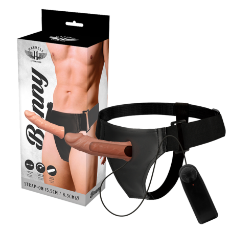 HARNESS ATTRACTION - HOLLOW BENNY HARNAS MET VIBRATOR 15 CM -OF- 4,5 C