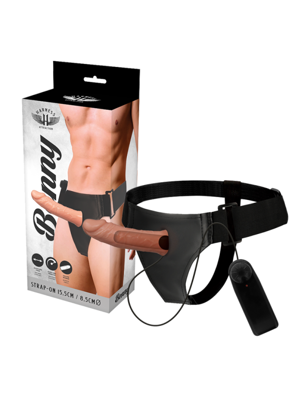 HARNESS ATTRACTION - HOLLOW BENNY HARNAS MET VIBRATOR 15 CM -OF- 4,5 C