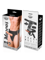 HARNESS ATTRACTION - ARNÉS HUECO MARCOS CON VIBRADOR 15 CM -O- 5 CM