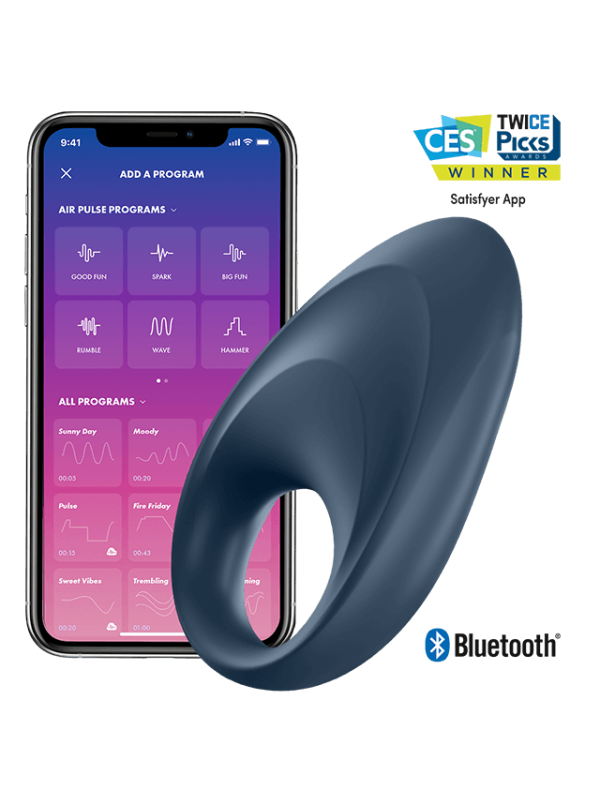 SATISFYER - APPLICATION DE VIBRATEUR UN ANNEAU MIGHTY