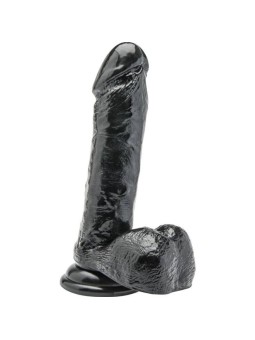 GET REAL - GODE 18 CM AVEC BOULES NOIR