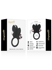 COQUETTE CHIC DESIRE - COCKRING SCHMETTERLING MIT VIBRATOR SCHWARZ/ GO