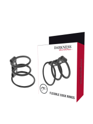 DARKNESS - SET DE 3 ANILLAS PENE FLEXIBLE