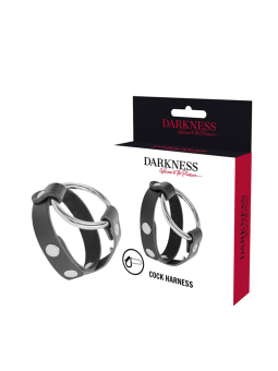 DARKNESS - ANNEAU DE BITE ET TESTICULE BDSM