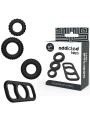 ADDICTED TOYS - CONJUNTO DE ANÉIS DE GALO 4 PEAS