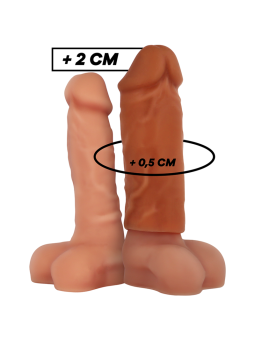 VIRILXL - EXTENSIÓN DE PENE LIQUID SILICONE V3 MARRÓN