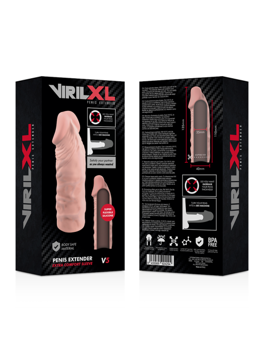 VIRILXL - VLOEIBARE SILICONEN V5 NATUURLIJKE PENISVERLENGING
