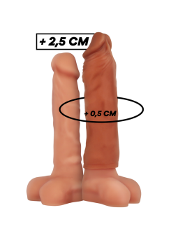 VIRILXL - EXTENSÃO DE PÊNIS DE SILICONE LÍQUIDO V5 MARROM