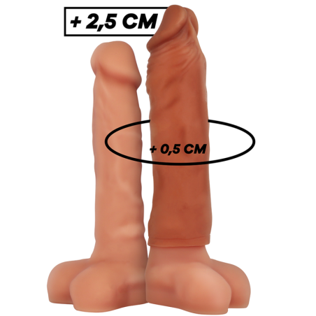VIRILXL - VLOEIBARE SILICONEN PENISVERLENGING V5 BRUIN