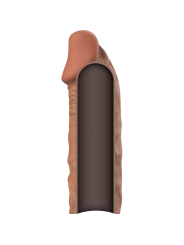 VIRILXL - EXTENSIÓN DE PENE LIQUID SILICONE V5 MARRÓN