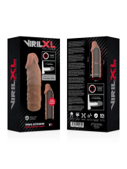 VIRILXL - EXTENSÃO DE PÊNIS DE SILICONE LÍQUIDO V5 MARROM
