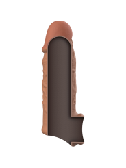 VIRILXL - EXTENSIÓN DE PENE LIQUID SILICONE V7 MARRÓN