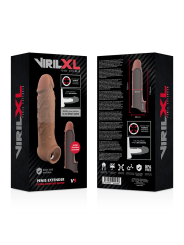 VIRILXL - FLÜSSIGE SILIKON V9 BRAUNE PENISVERLÄNGERUNG