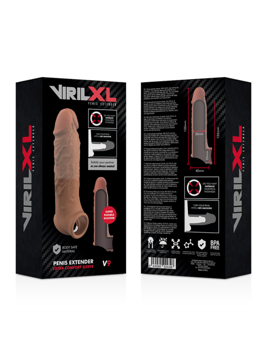 VIRILXL - LIQUID SILICONE V9 BROWN PENIS EXTENSION