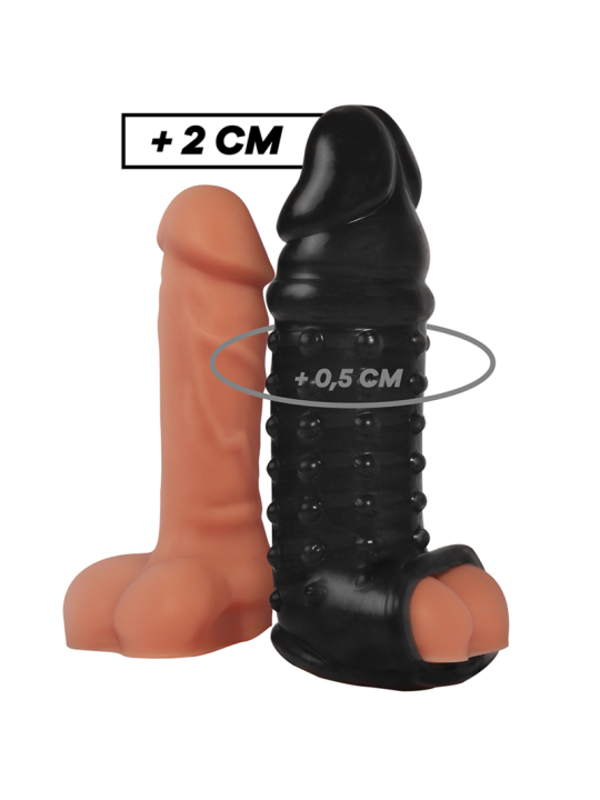 VIRILXL - EXTENSIÓN Y FUNDA DE PENE V11 NEGRO