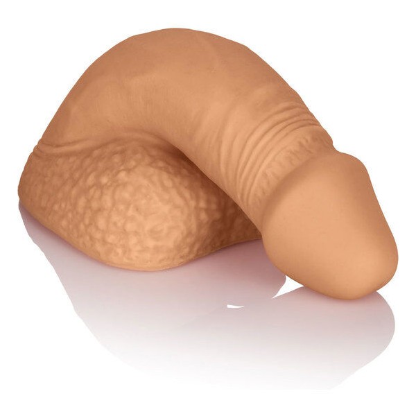 CALEXOTICS - EMBALAGEM DE SILICONE PÊNIS 12.75 CM CARAMELO