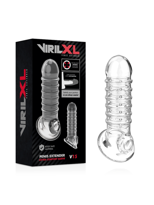 VIRILXL - PENIS EXTENSION AND SHEATH V15 TRANSPARENT