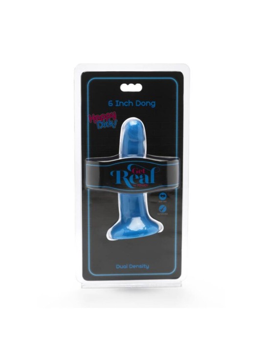 GET REAL - HAPPY DICKS DONG 12 CM BLU