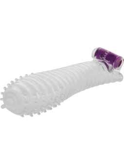 OHMAMA - GETEXTUREERDE PENIS SLEEVE MET VIBRERENDE KOGEL