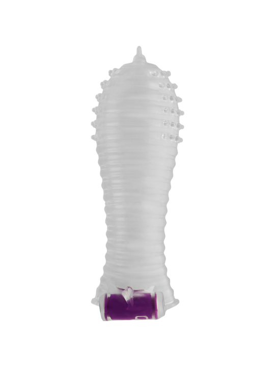 OHMAMA - TEXTURED PENIS SHEATH WITH VIBRATING BULLET