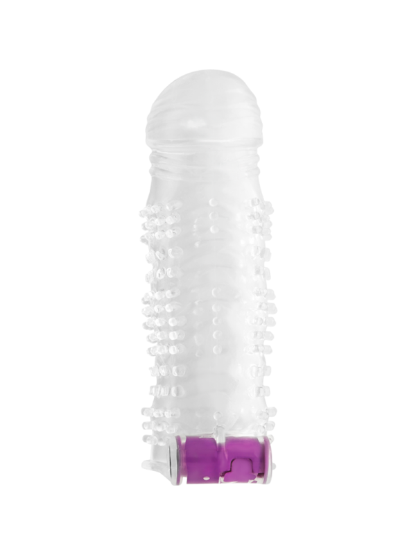 OHMAMA - TEXTURED PENIS SHEATH WITH VIBRATING BULLET