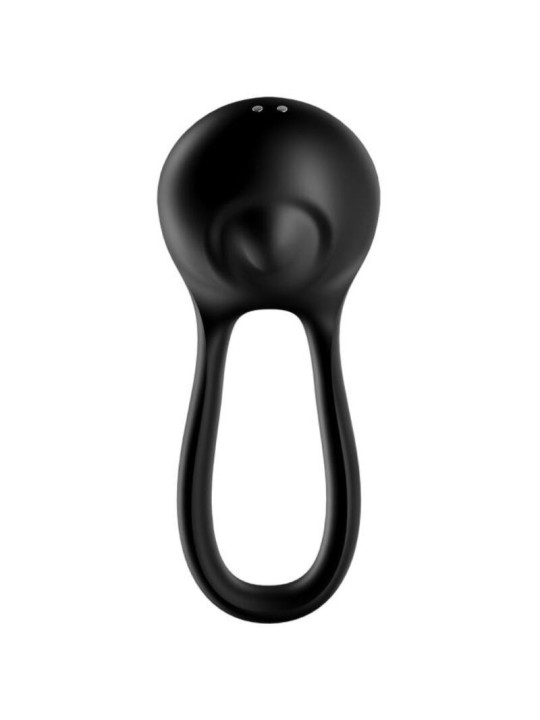 SATISFYER - MAJESTIC DUO RING VIBRATOR SCHWARZ