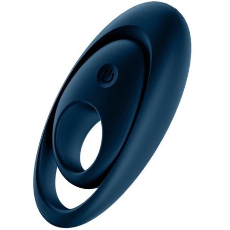 SATISFYER - GLORIEUS DUO VIBRERENDE RING BLAUW