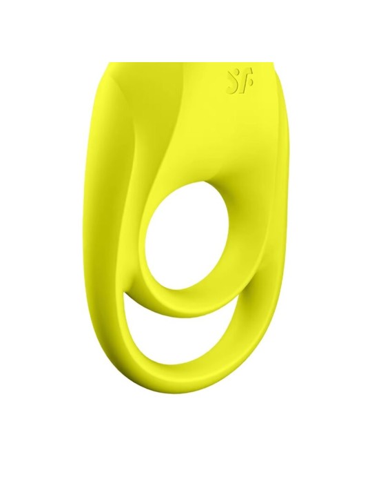 SATISFYER - SPECTACULAR DUO RING VIBRADOR AMARELO