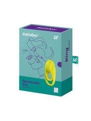 SATISFYER - SPECTACULAR DUO RING VIBRATOR YELLOW