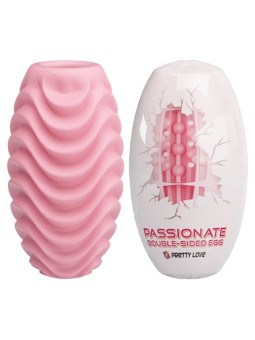 PRETTY LOVE - PINK DOUBLE SIDED MASTURBATOR EGG
