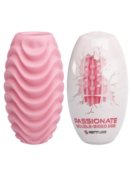 PRETTY LOVE - ROZE DUBBELZIJDIGE MASTURBATOR EI