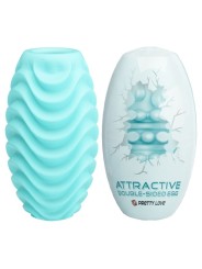 PRETTY LOVE - OVO MASTURBADOR TURQUESA DUPLA FACE
