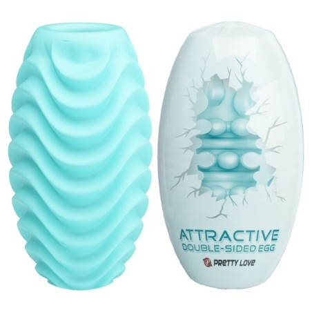 PRETTY LOVE - TURQUOISE DUBBELZIJDIGE MASTURBATOR EI