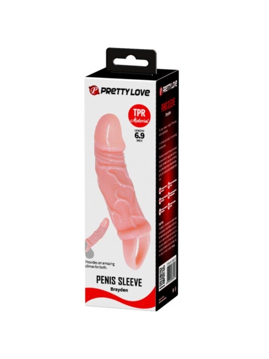 BAILE - PENIS EXTENDER SHEATH WITH STRAP FOR TESTICLES 13.5 CM