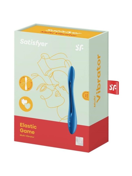 SATISFYER - ELASTIC GAME MULTI VIBRATOR BLUE