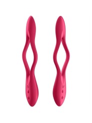 SATISFYER - ELASTIC JOY MULTI VIBRADOR ROJO