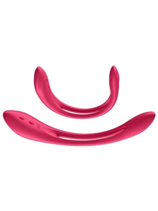 SATISFYER - ELASTIC JOY MULTI VIBRADOR ROJO